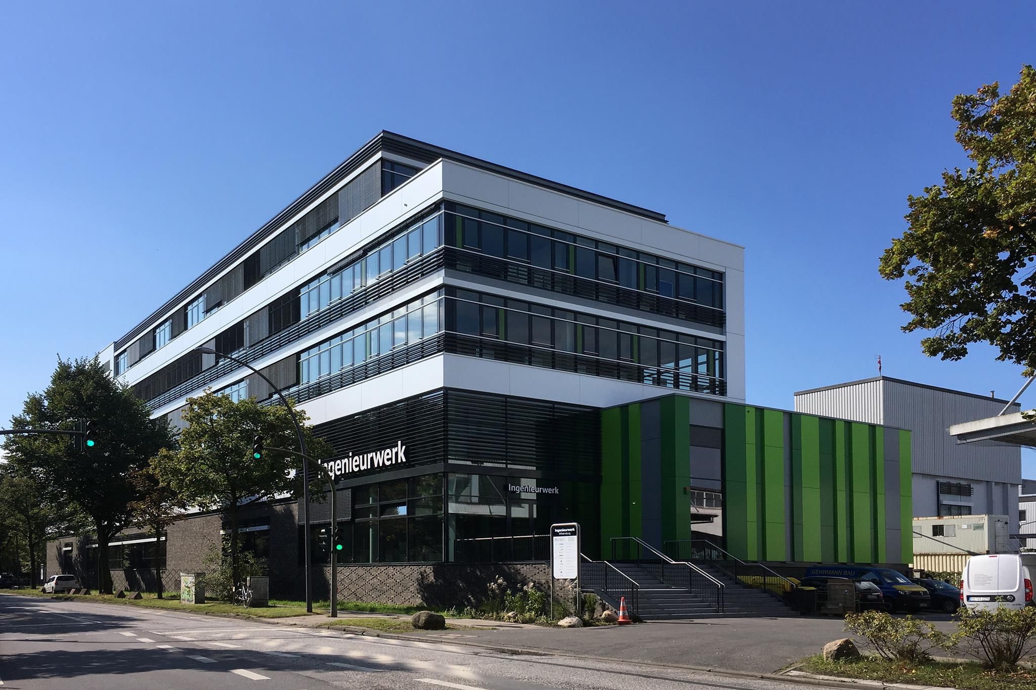Gebäude des Ingenieurwerks in Hamburg-Wilhelmsburg